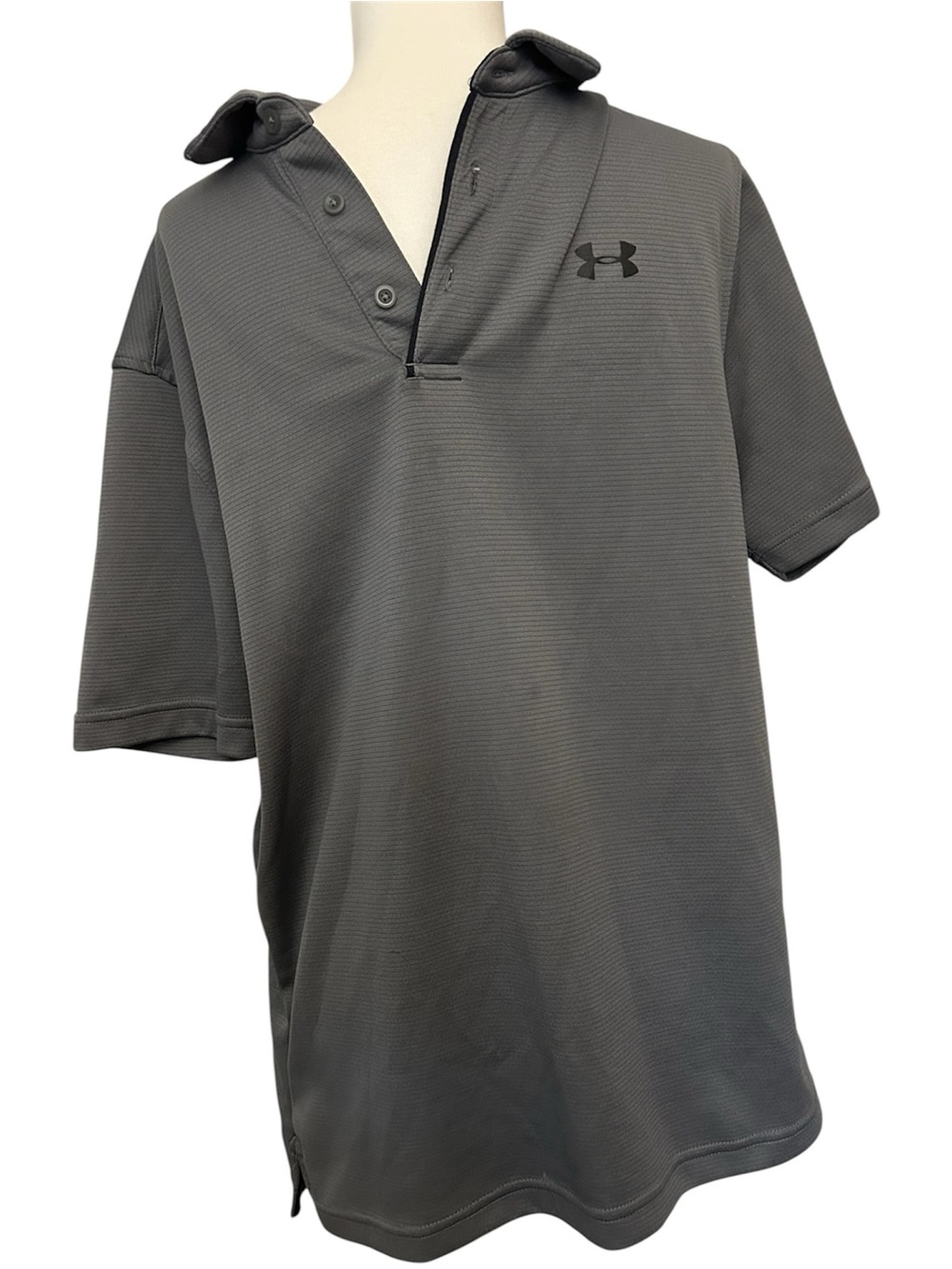 Under Armour Men's Dark Gray Performance Polo Size M